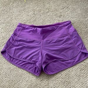 Lululemon purple shorts. size 2
